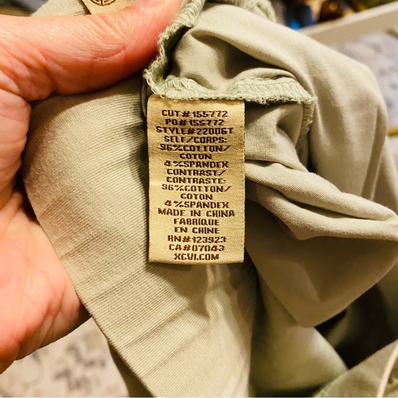 XCVI Ruched Front Cropped Cropped Pants Stretch Lagenlook - Picture 5 of 5